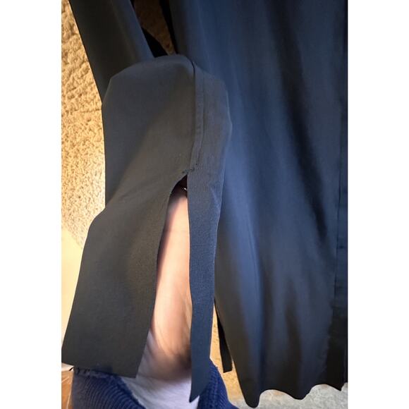 Athleta Urbanite Dress Sz M Black #846038 Travel Casual Comfort Work Momcore Tie - Picture 8 of 16